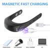 Male Lock Sperm Ring USB Charging Vibration Massage