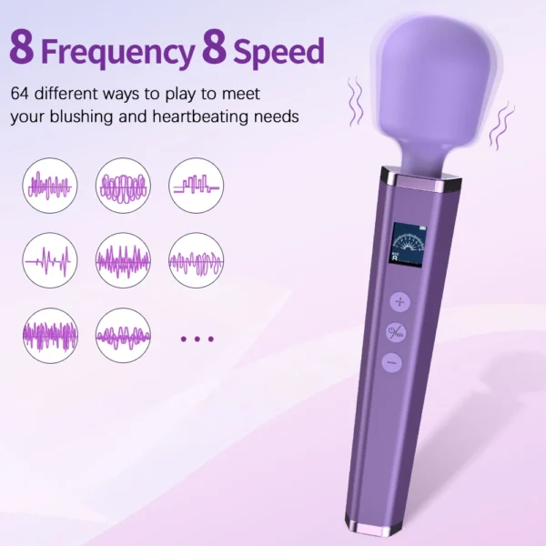 Multi-Speed AV Magic Wand Vibrator for Women