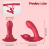 Wireless Remote Rose Dildo Vibrator | 10 Modes Wearable Toy