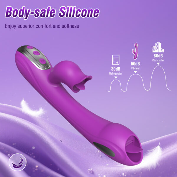 10 Beth 3-in-1 Rabbit Vibrator – Purple