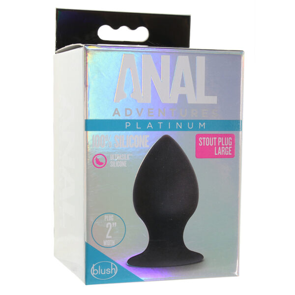 BLU-025177_6 Anal Adventures Platinum Large Stout Plug