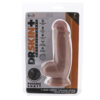 Dr. Skin Plus 7 Inch Girthy Poseable Dildo in Vanilla