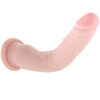 BLU-028482_2 Dr. Skin Plus 9 Inch Posable Dildo in White