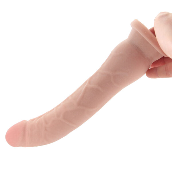 BLU-028482_4 Dr. Skin Plus 9 Inch Posable Dildo in White