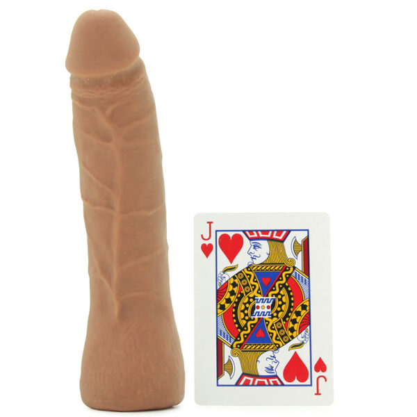 DJ-1015-41-BX_4 7 Inch Thin ULTRASKYN Vac-U-Lock Dildo in Brown