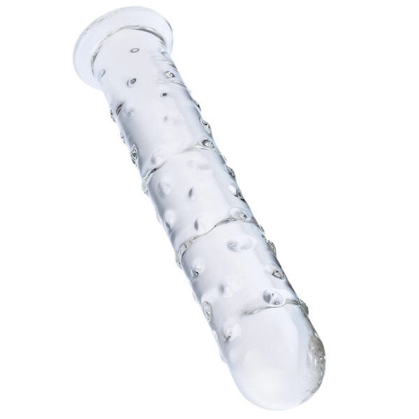 gläs 10 Inch Extra Large Nubbed Dildo