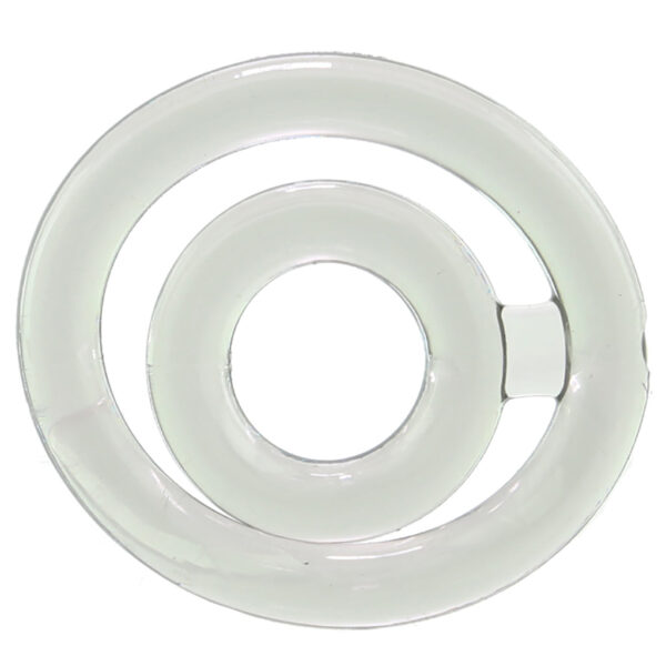 EVO-013329_5 Bullseye Double Loop Cock Ring in Smoke