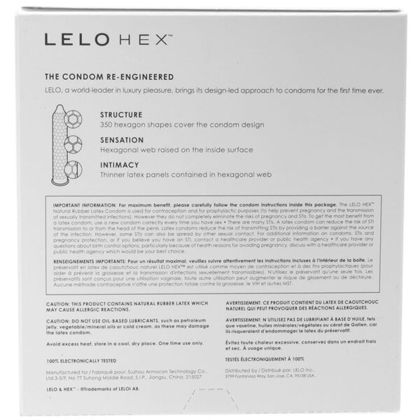 Lelo Hex Original Condoms 36-Pack