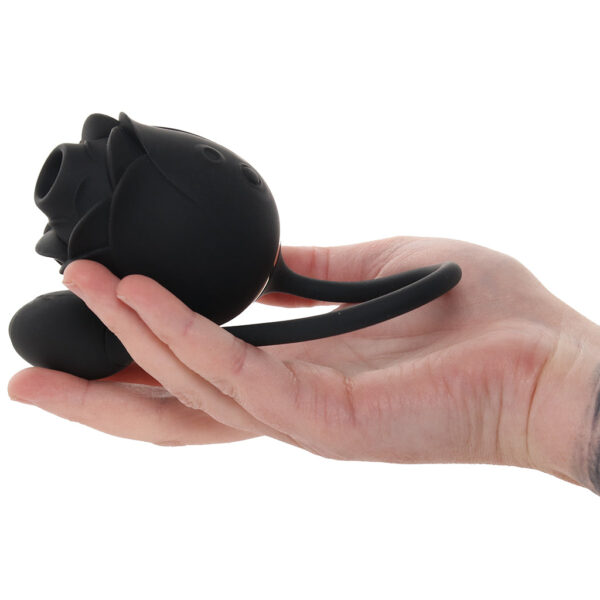 Dark Blushing Rose with Vibrating Egg