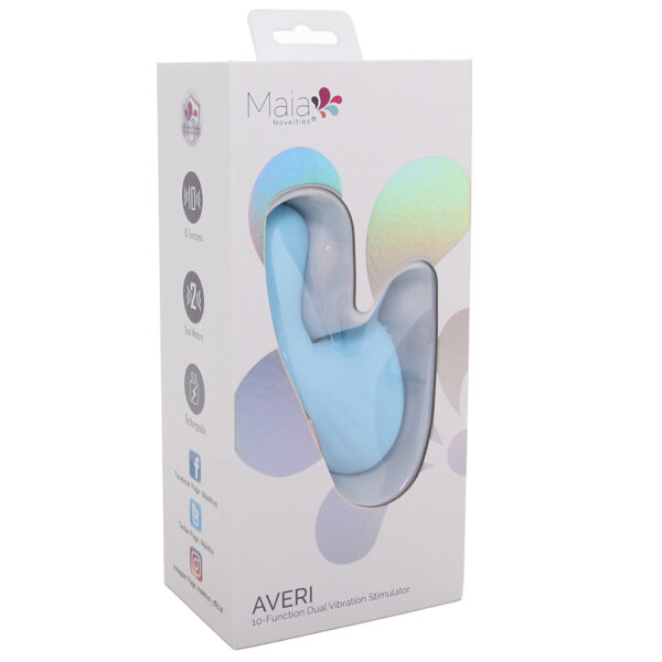 Averi Dual Stimulator Vibe in Blue