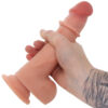 NASS-2878_4 Real Cocks 7.5 Inch Realistic Sliders Dildo in Vanilla