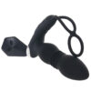 NASS-3165_3 Ass-Sation Thrusting Power Plug with Dual Ring in Black