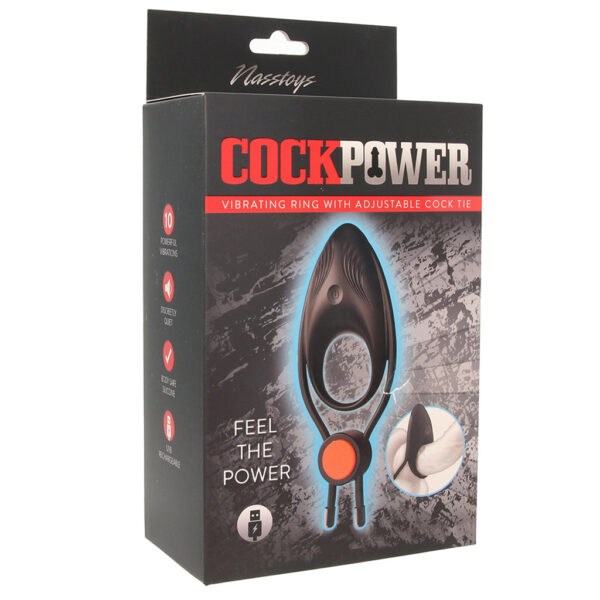 CockPower Vibrating Ring with Adjustable Cock Tie