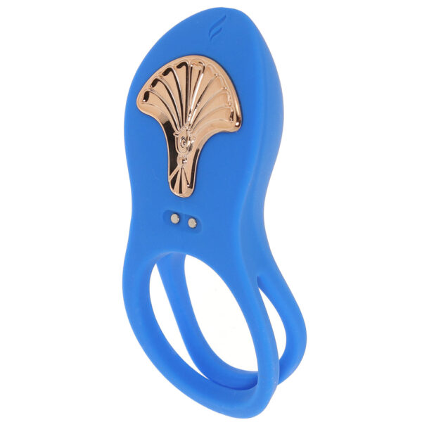 NASS-3299-1_1 Gold Glam Vibrating Cock Ring