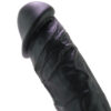 NSN-0410-33_2 ColourSoft 8 Inch Silicone Dildo in Black