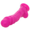 NSN-0410-35_2 ColourSoft 8 Inch Silicone Dildo in Purple