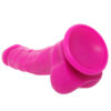 NSN-0410-35_5 ColourSoft 8 Inch Silicone Dildo in Purple