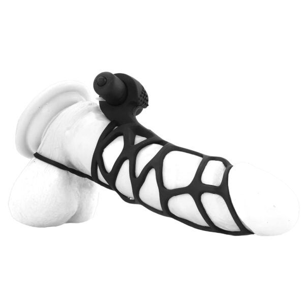 PD-4143-23_2 Extreme Silicone Power Cage in Black