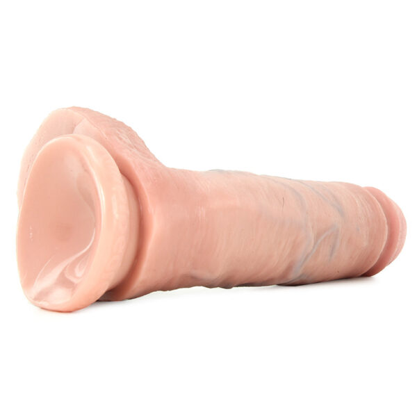 King Cock 8 Inch Cock with Balls in Flesh