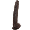 King Cock 14 Inch Cock with Balls in Chocolate