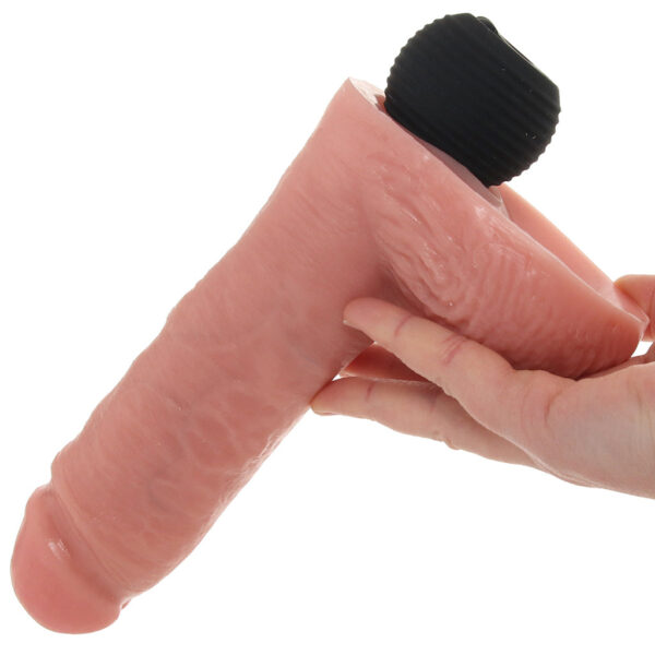 King Cock 8 Inch Squirting Cock with Balls in Flesh