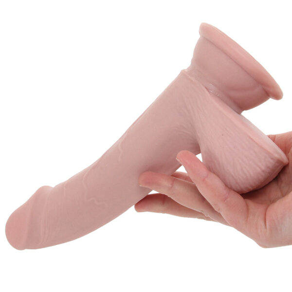 PD-5718-21_4 King Cock Plus Triple Density 7.5 Inch Ballsy Cock in Light