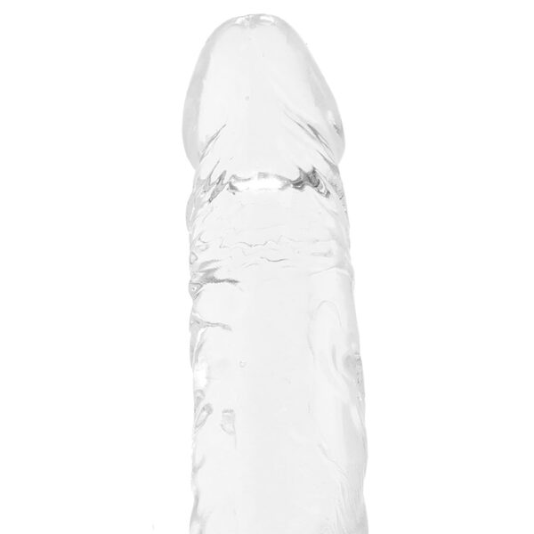 PD-5757-20_2 King Cock 8 Inch Dildo in Clear