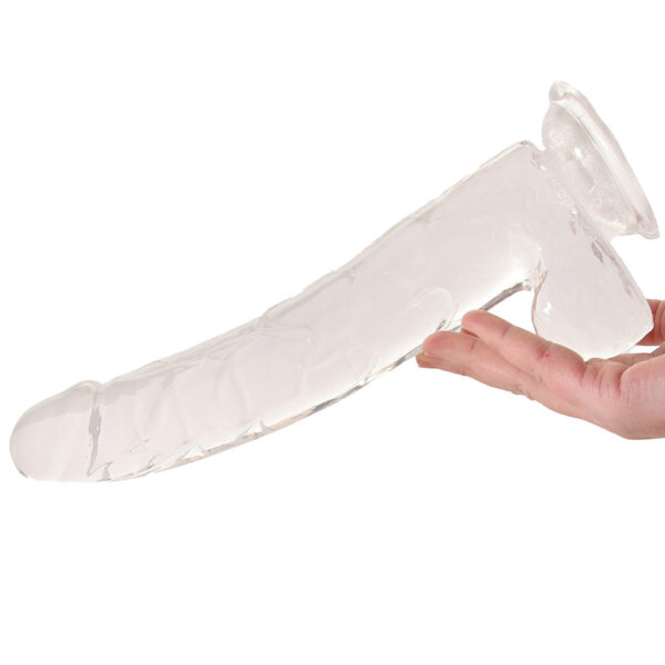 King Cock 11 Inch Ballsy Dildo in Clear