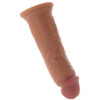 PD-5772-22_5 King Cock Elite Dual Density 8 Inch Silicone Cock in Tan