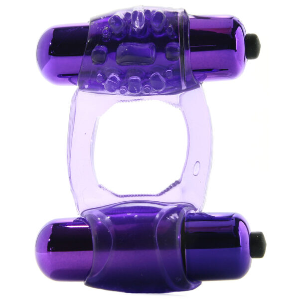 PD-5863-12_1 Duo-Vibrating Super Ring in Purple