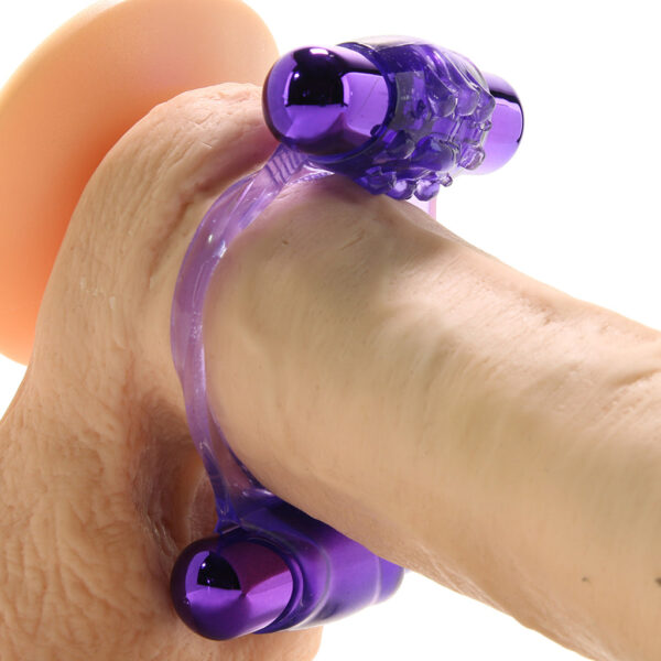 PD-5863-12_2 Duo-Vibrating Super Ring in Purple