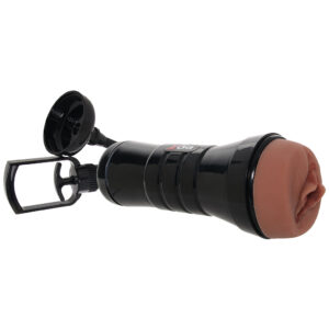 PDX Wet Pussies Super Sucker XXL Stroker in Brown