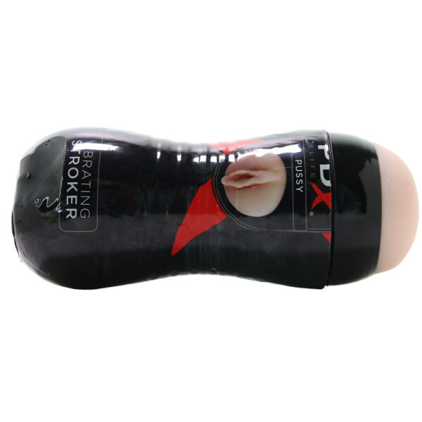 PDX Vibrating Fanta Flesh Pussy Stroker in Vanilla