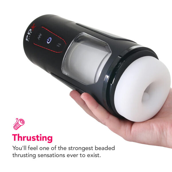 PD-RD550-23_4 PDX Elite Milk Me Hotter Auto Stroker with Heating Base