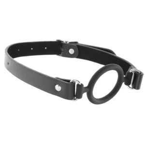 SHOTS-492425_1 Ouch! Silicone Rigid Ring Gag in Black