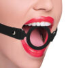 SHOTS-492425_2 Ouch! Silicone Rigid Ring Gag in Black