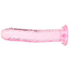 RealRock Crystal Clear Jelly 6 Inch Dildo in Pink