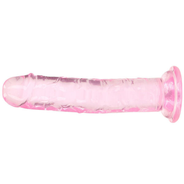 RealRock Crystal Clear Jelly 6 Inch Dildo in Pink
