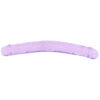 SHOTS-520869_5 RealRock Crystal Clear Jelly 13 Inch Double Dildo in Purple