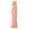 SHOTS-550557_1 RealRock Penis Sleeve 7 Inch Extender in White