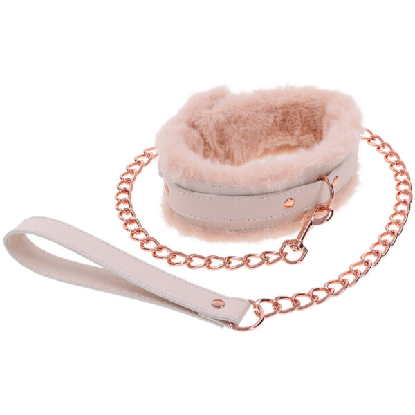 SS-099626_4 S&M Peaches 'n CreaMe Fur Collar and Leash
