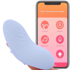 Echo 2 Flexible Panty and Finger Vibe in Sky Blue