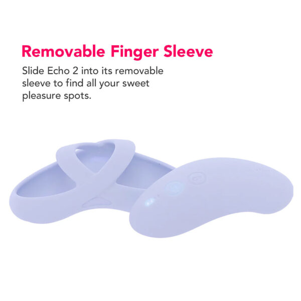 Echo 2 Flexible Panty and Finger Vibe in Sky Blue