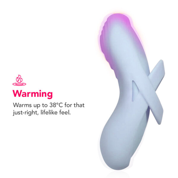Echo 2 Flexible Panty and Finger Vibe in Sky Blue