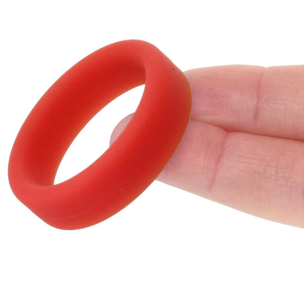 Soft Silicone C-Ring in Red