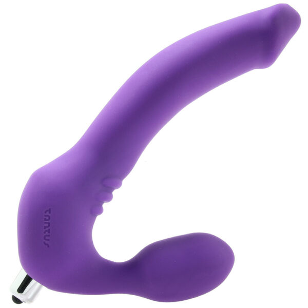 TT-847487_3 Strapless Original Double Vibrating Dildo in Violet