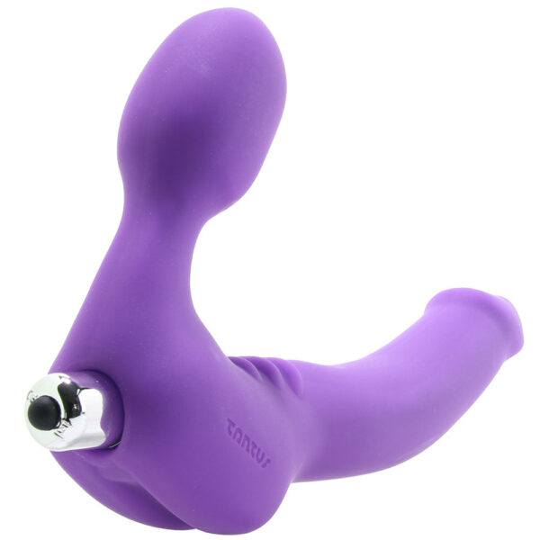 TT-847487_5 Strapless Original Double Vibrating Dildo in Violet