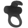 VEDO-511369_1 Frisky Bunny Vibrating Ring in Black Pearl