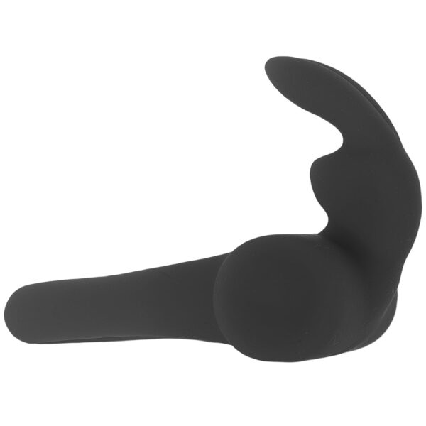 VEDO-511369_5 Frisky Bunny Vibrating Ring in Black Pearl