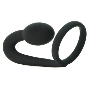 XR-018878_1 Prostatic Play Explorer Silicone Cock Ring & Prostate Plug